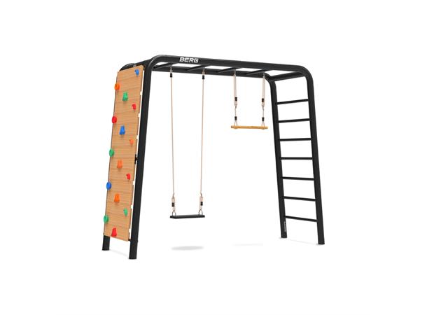 BERG PlayBase Medium TL Huskesete (gummi) + trapez + klatrevegg 