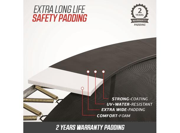 BERG Trampoline Champion InGround 380 Grå med sikkerhetsnett Deluxe 