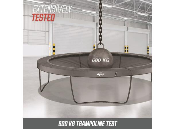 BERG Trampoline Champion InGround 380 Grå med sikkerhetsnett Deluxe 