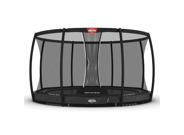 BERG Trampoline Champion InGround 380 Grå med sikkerhetsnett Deluxe 