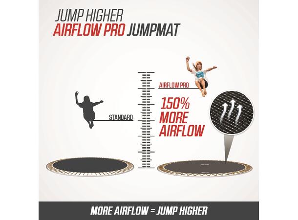 BERG Trampoline Champion InGround 380 Grå med sikkerhetsnett Deluxe 