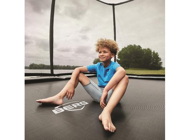 BERG Trampoline Champion InGround 380 Grå med sikkerhetsnett Deluxe 
