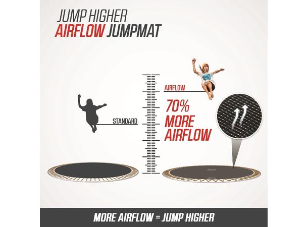 BERG Trampoline Champion InGround 380 Grå med sikkerhetsnett Deluxe 