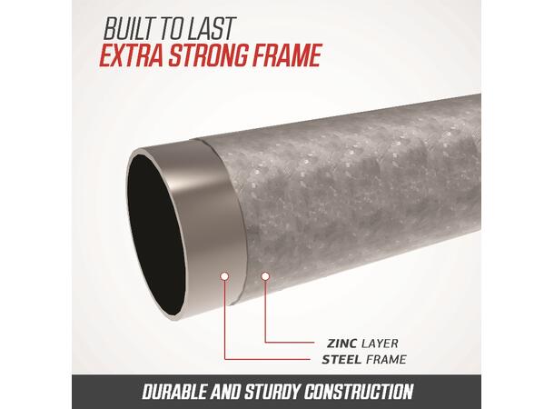 BERG Trampoline Champion InGround 380 Grå med sikkerhetsnett Deluxe 