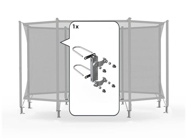 Comfort festebraketter 1 stolpe Fasteners .02/.03-versjon 