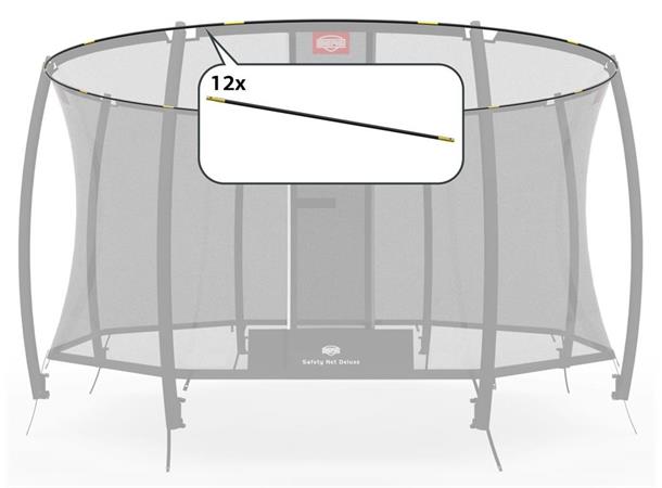 Teltstenger Deluxe 430 komplett sett For sikkerhetsnett Deluxe rund 