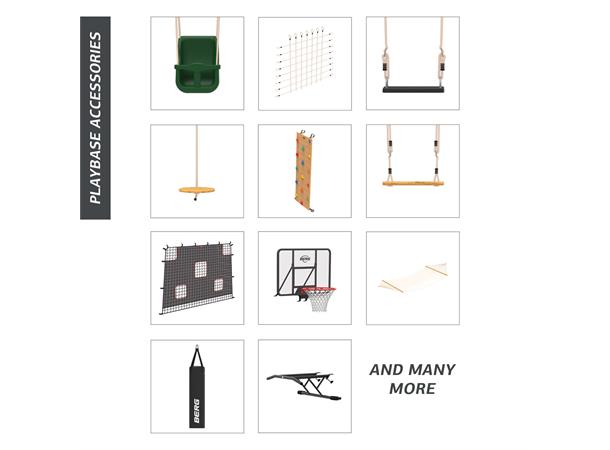 BERG PlayBase Wooden gym rings Gymringer av tre 