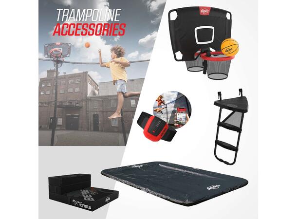 BERG Ultim Favorit InGround 410 grå Nedgravd rektangulær trampoline 