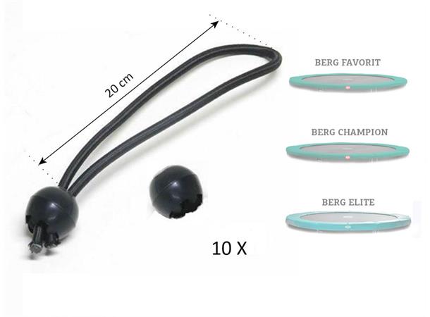 Elastikkstrikker beskyttelseskant (10x) Elastic band for padding 