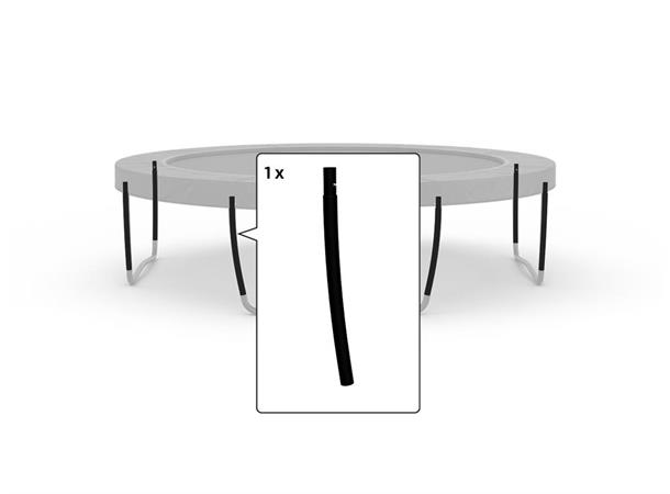 Champion/Elite Middle post Curved Black 