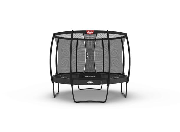 BERG Trampoline Elite 380 grå Med sikkerhetsnett Deluxe 