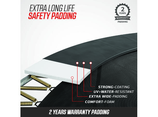 BERG Trampoline Elite 430 grå Med sikkerhetsnett Deluxe 