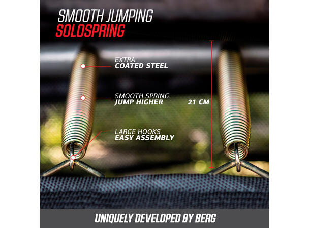 BERG TrampolineFavorit InGround 430 sort Med sikkerhetsnett Comfort 