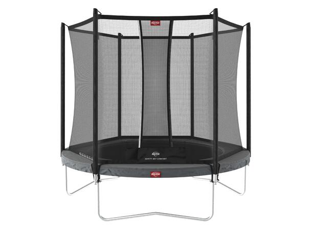 BERG Trampoline Favorit 200 grå Med sikkerhetsnett Comfort 