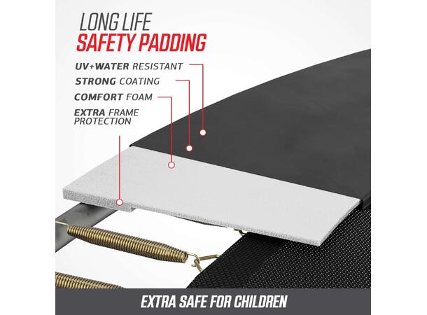 BERG Favorit InGround 380 sort SPORT Nedgravd uten sikkerhetsnett 