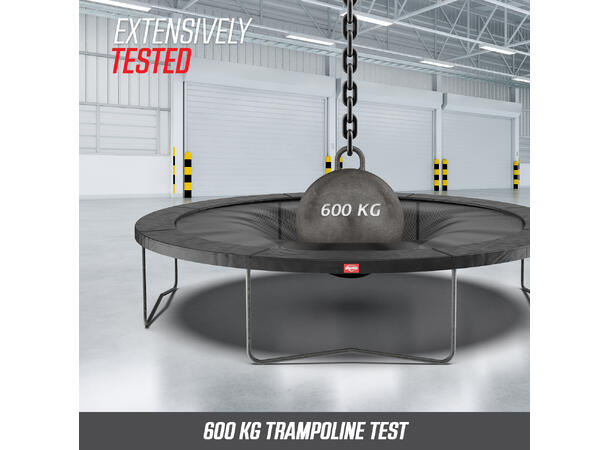 BERG Trampoline Favorit InGround 380 Grønn med sikkerhetsnett Comfort 