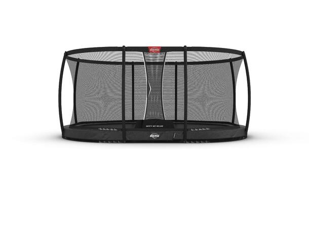 BERG Trampoline Grand Champion InGround 470 cm grå med Deluxe sikkerhetsnett 