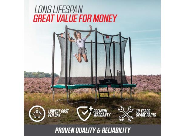 BERG Grand Favorit InGround 520 sort Nedgravd oval uten sikkerhetsnett 