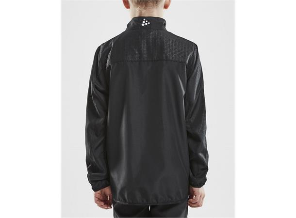Craft Rush Wind Jacket JR Black Tynn og lett vindjakke 