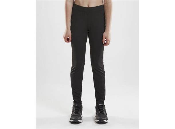Craft Rush Tights JR Black Lett, funksjonell, elastisk tights 