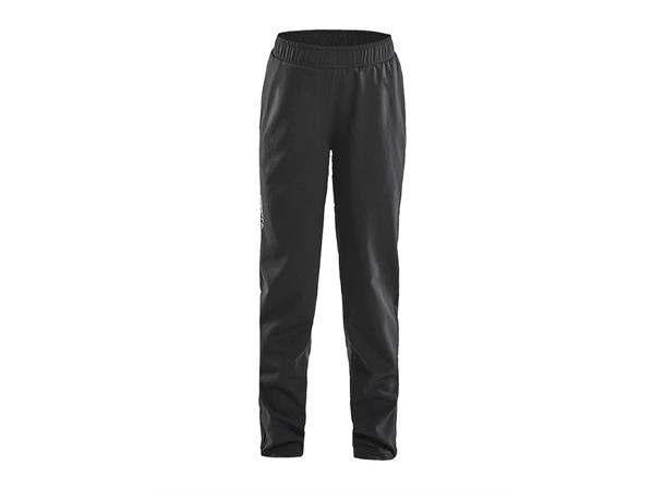 Craft Rush Wind Pants JR Black Tynn og lett vindbukse 
