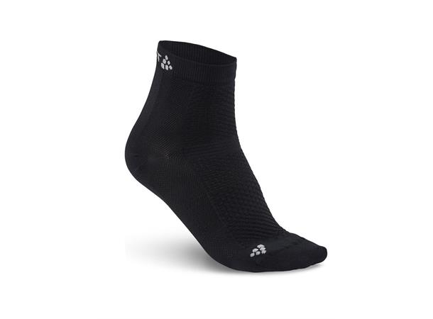 Craft Cool Mid 2-Pack Sock Black Tynn lettvektssokk 