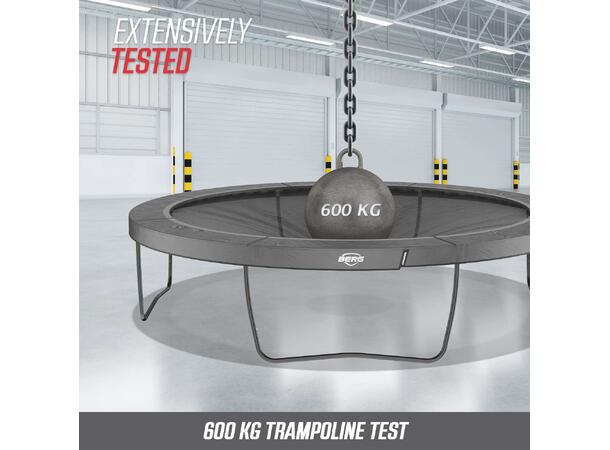 BERG Trampoline Grand Elite 520 grå Med sikkerhetsnett Deluxe 