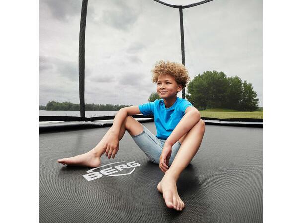 BERG Trampoline Grand Elite 520 grå Med sikkerhetsnett Deluxe 